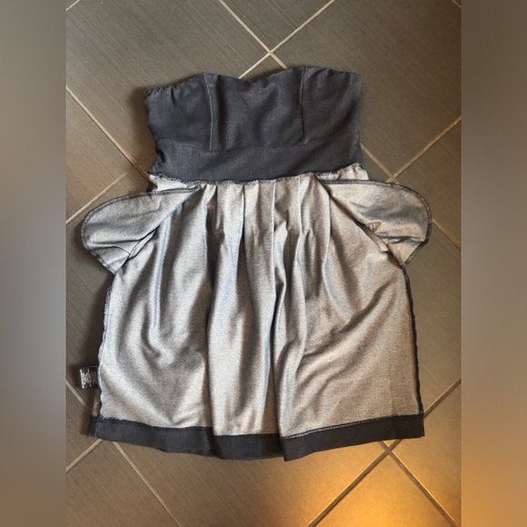 Denim-like Strapless Dress (Size Medium) - Picture 6 of 6
